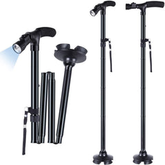 Collapsible Walking Stick with Led Light