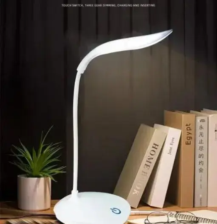 lambent Rechargeable Emergency Table Lamp / Student Reading Light/ Led Foldable Study Lamp  (37, White)